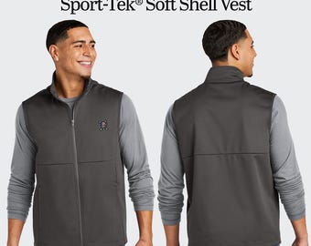 Sport Tek Custom Embroidered Soft Shell Vest Personalized Logo Vest Custom Men s Zip Up Vest Design Your Own Embroidered Vest Jacket Etsy Italia