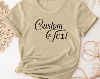 Personalized Cotton Tee: Custom DTG Printed Shirt