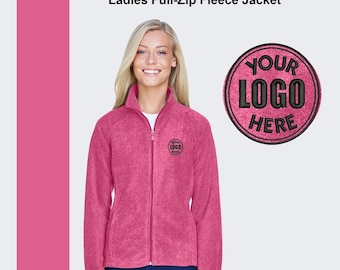 Custom Embroidered Fleece Jacket: Full Zip Ladies Design