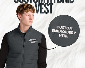 Embroidered Men's Full Zip Vest: Custom Logo, Lightweight Polyester