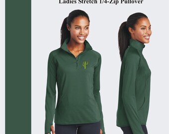 Embroidered 1/4 Zip Pullover: Custom Logo Monogram