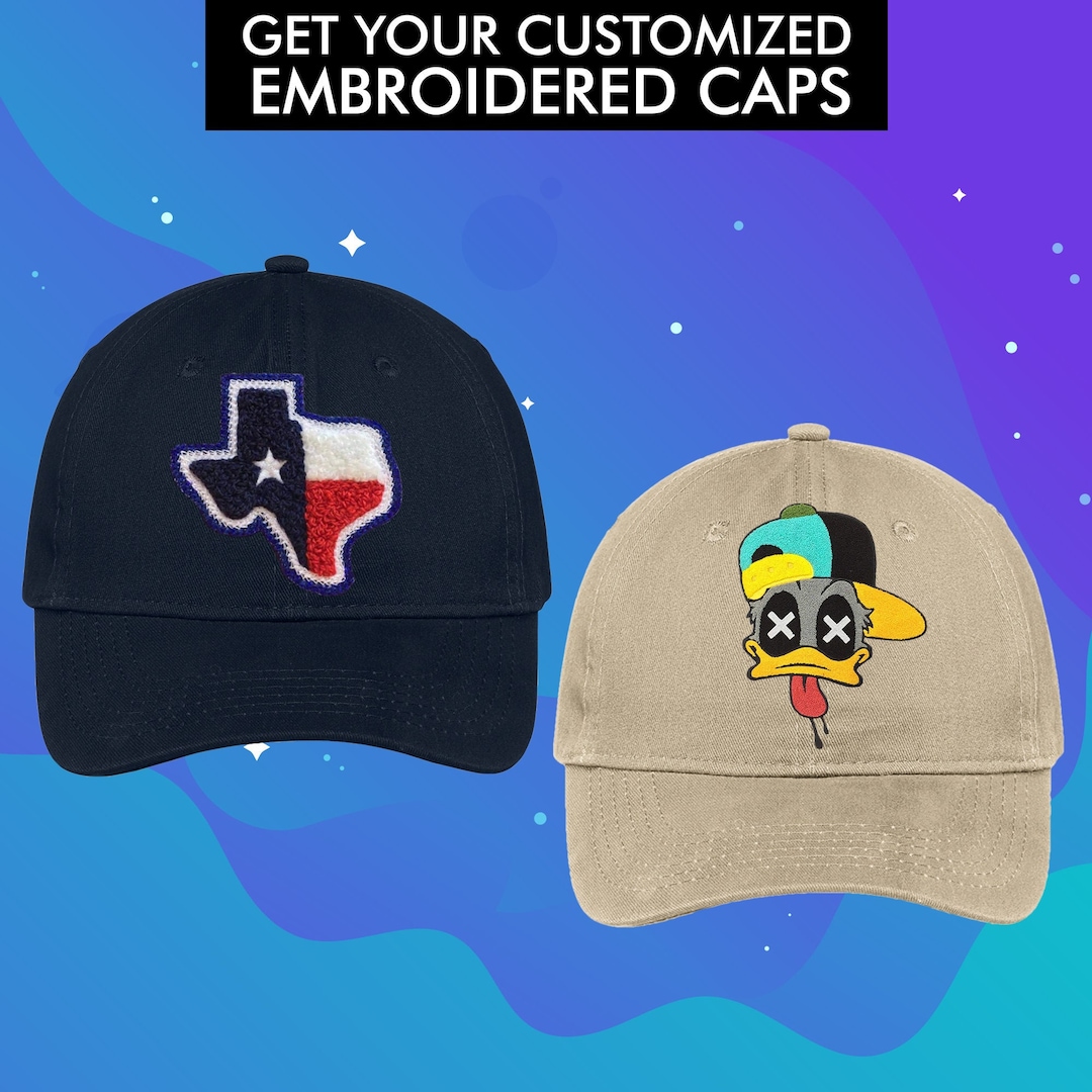Custom Embroidery, Custom Hat, Custom Made Caps, Custom Embroidered