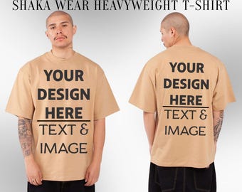 Oversized Heavyweight Cotton Tee: Shaka Wear Streetwear Fit