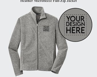 Custom Embroidered Microfleece Full-Zip Jacket: Personalized Logo