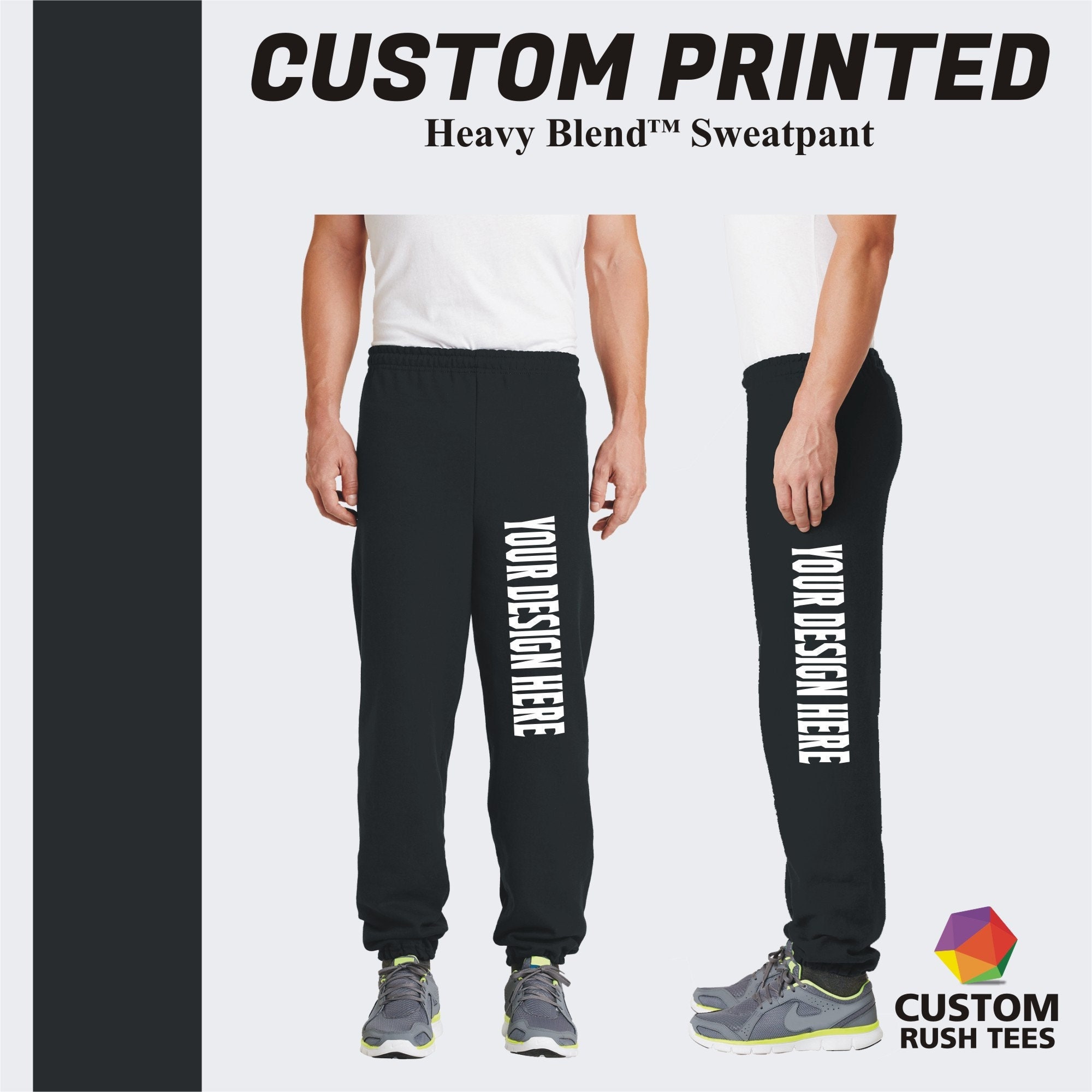Custom Printed Heavy Blend Sweatpants Personalized Monogram