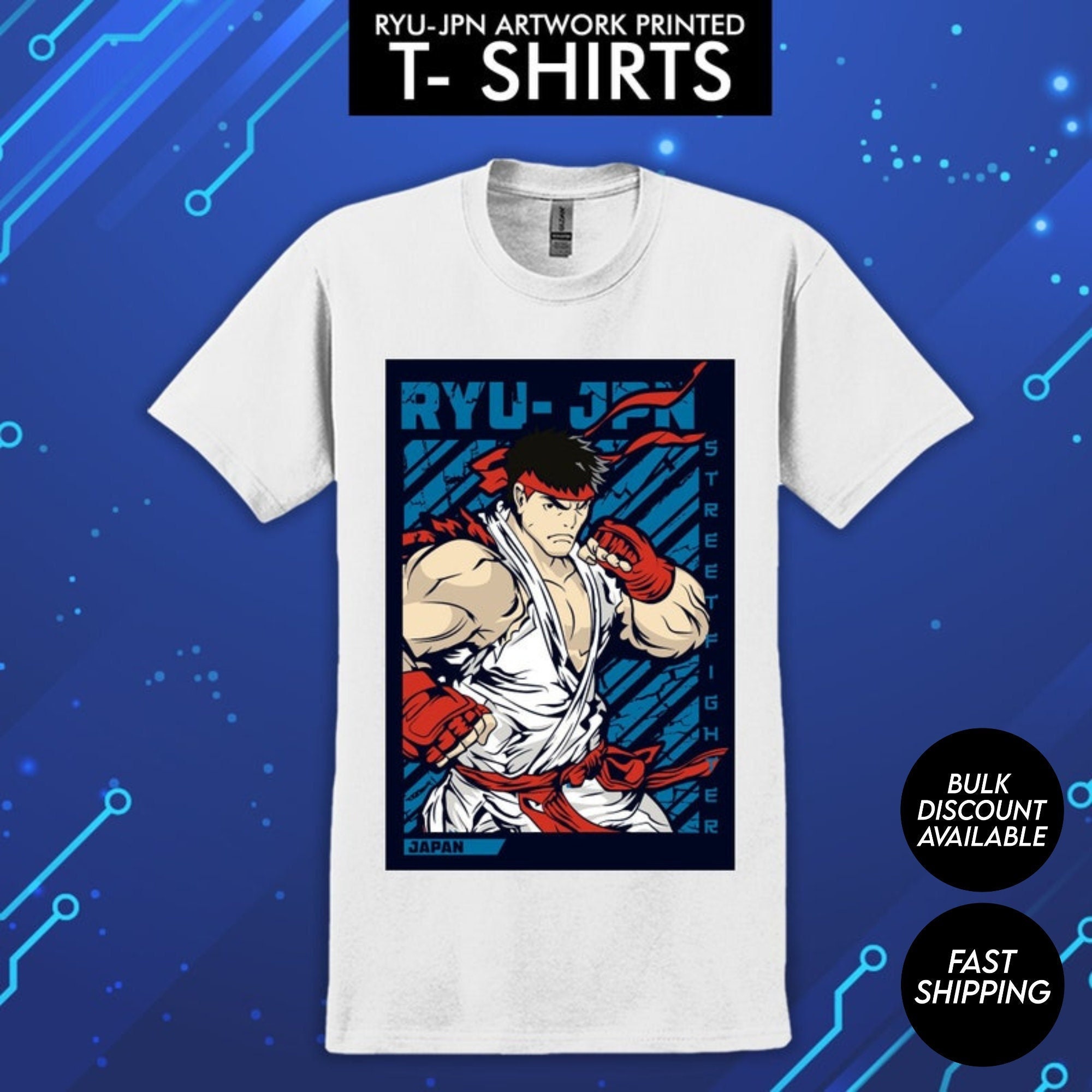 Street Fighter Ryu T-shirt: Retro Gaming JPN Artwork - Etsy