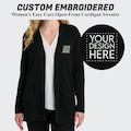 Embroidered Open Front Cardigan Sweater - Port Authority® Women's Longline