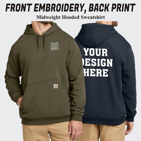 Custom printed carhartt hoodies deals