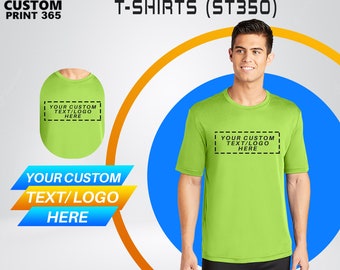 Custom Dri Fit T-shirt | Sport-Tek Tee | Customize T shirt Personalized Logo/Text/Design Shirt | Moisture Wicking Shirt | Performance Shirts