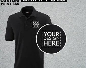 Custom Embroidered Dri-fit Polo | Personalized Business Logo | Monogram Polo Shirt | Add Your Text/Artwork/Design |Customized Polo shirt