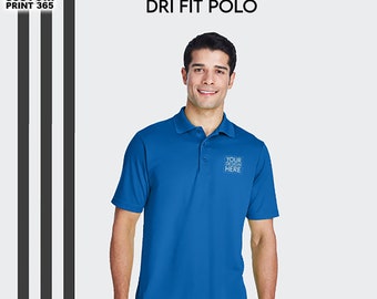 Custom DriFit Polo Shirt Custom Embroidered Polo Shirt Logo On Demand Personalized Polo T-Shirt Customize Business Polo Men Performance Polo