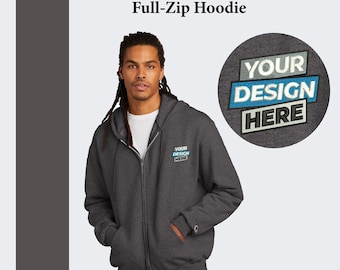 Custom Embroidered Champion Full-Zip Hoodie, Personalized Gift