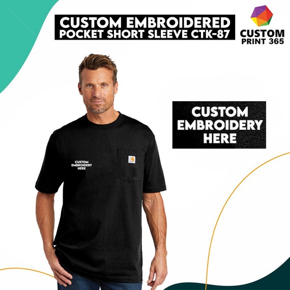 Carhartt ® Pocket Short Sleeve T-shirt, Custom Embroidered T