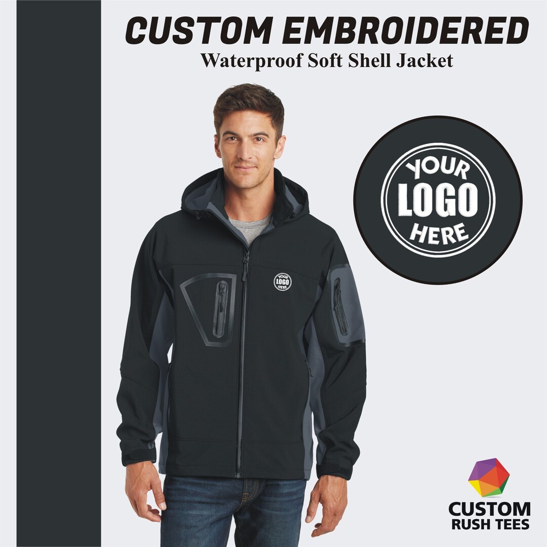 PREMIUM Custom Embroidered Jacket Custom Port Authority Waterproof Soft