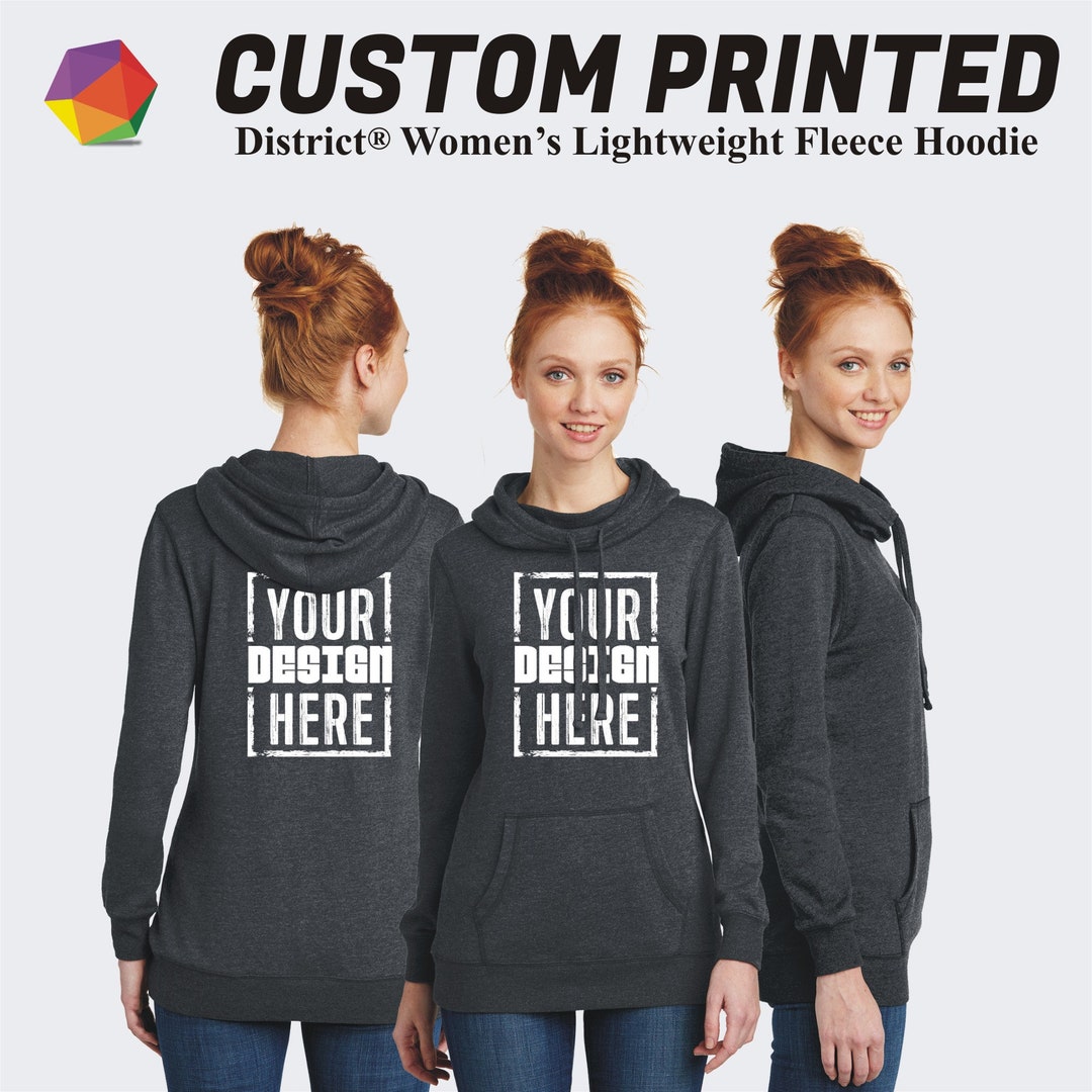 Custom Women Hoodie Cowl Hooded Fleece Hoodie Print on Etsy