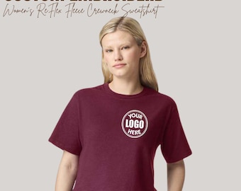 Customizable Logo Embroidered Boxy T-shirt Personalized Cotton T-Shirt Drop Shoulder Tee Custom Embroidery With 40+ Thread Color Available