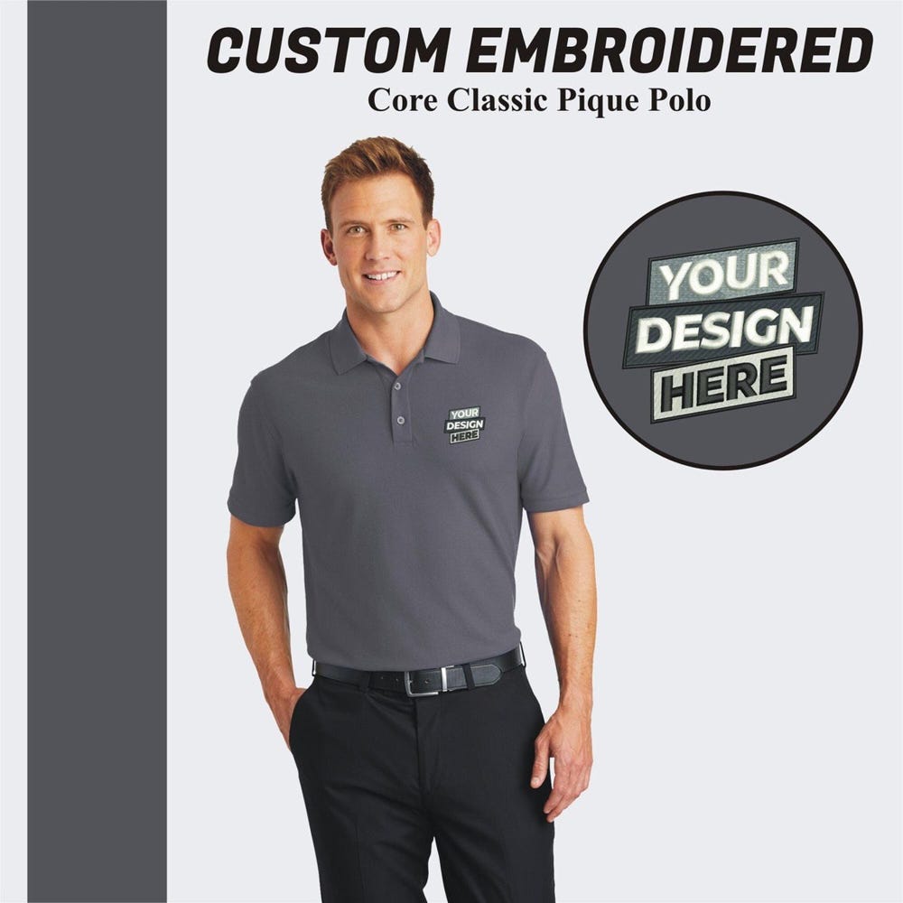 Custom Men'S Polo Shirts Custom Embroidered Polo Custom Collared Shirt Work Wear Personalized Gift Business Polo T-Shirt Real Estate Shirts Printfushion
