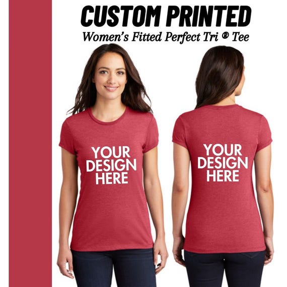 Custom Women's Triblend T-Shirt: Design Your Own Tee