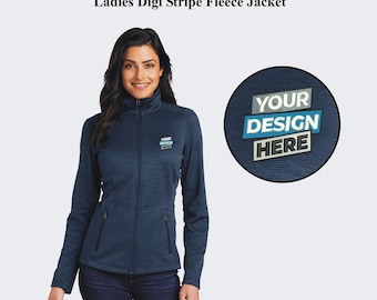 Custom Embroidered Ladies Fleece Jacket: Design Your Own Logo