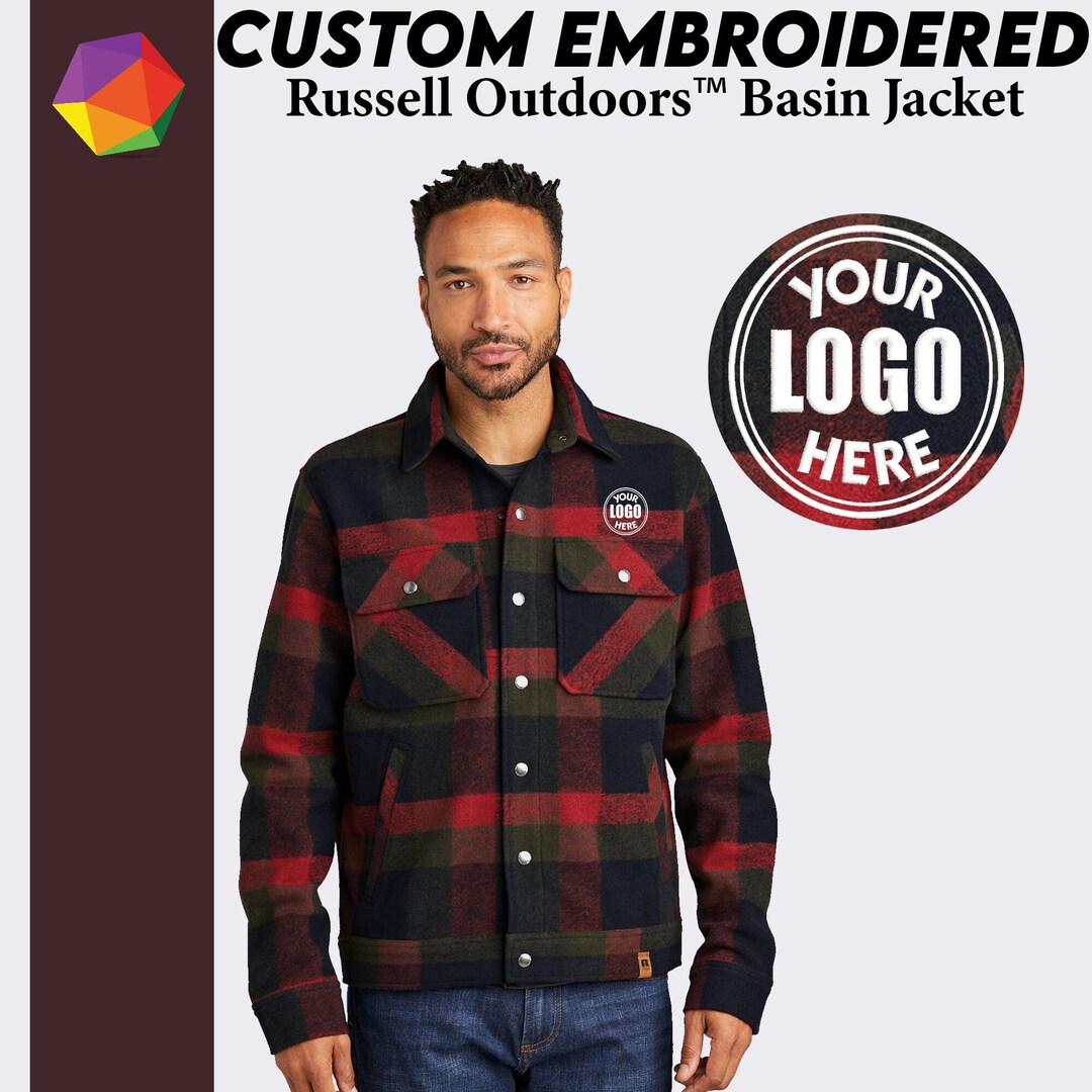 Custom Embroidered Jacket Men's Button Down Jacket Etsy