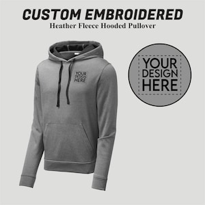 Custom Embroidered Fleece Hoodie: Personalized Pullover