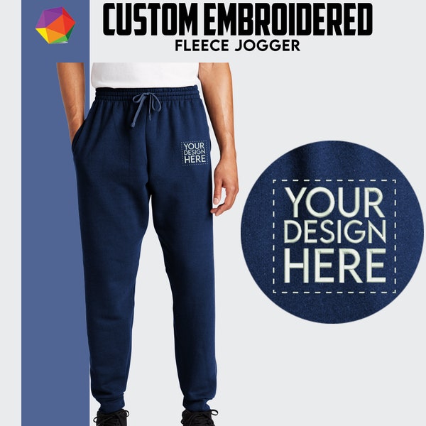 Custom Embroidered Sweatpants Custom Sweatpants Personalized Sweatpants With Your Logo Custom Jogger Pants With Pockets Custom Fleece Jogger