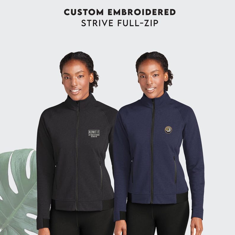 Sporttek® Women's Zip up Jacket Custom Logo Embroidered Jacket Women