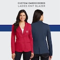 Women's Blazer Custom Embroidered Ladies Knit Blazer Port Authority®