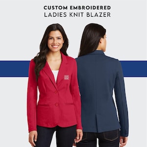 Women&#39;s Blazer Custom Embroidered Ladies Knit Blazer Port Authority®