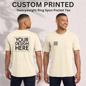 Monogram Pocket T-Shirt: Ring Spun Cotton, Personalized Tee