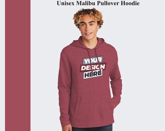 Custom Text Hoodie: Next Level Malibu Cotton Blend Sweatshirt