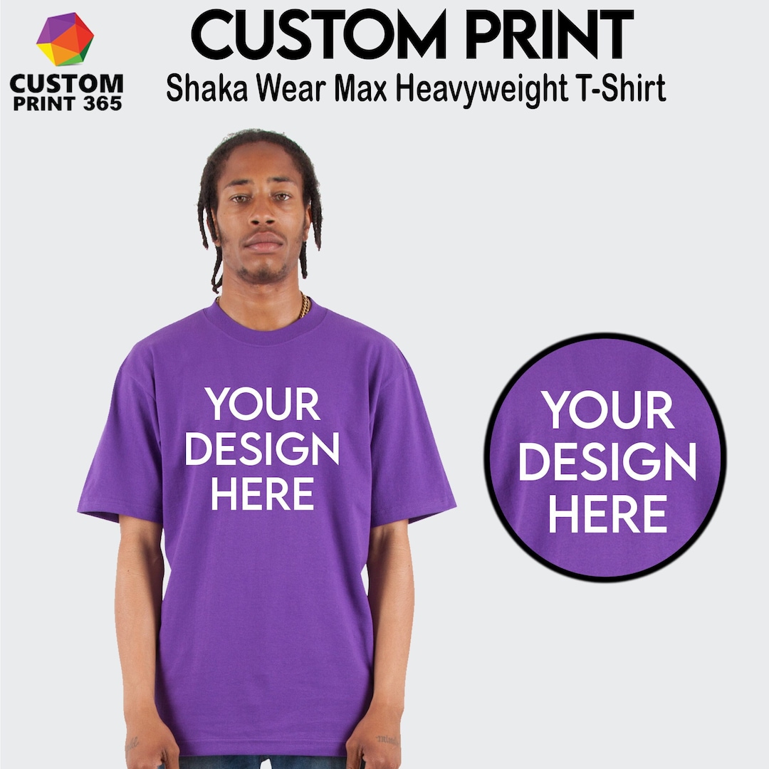 Oversized Tee Heavyweight Tshirt Custom Tshirt Print on Etsy