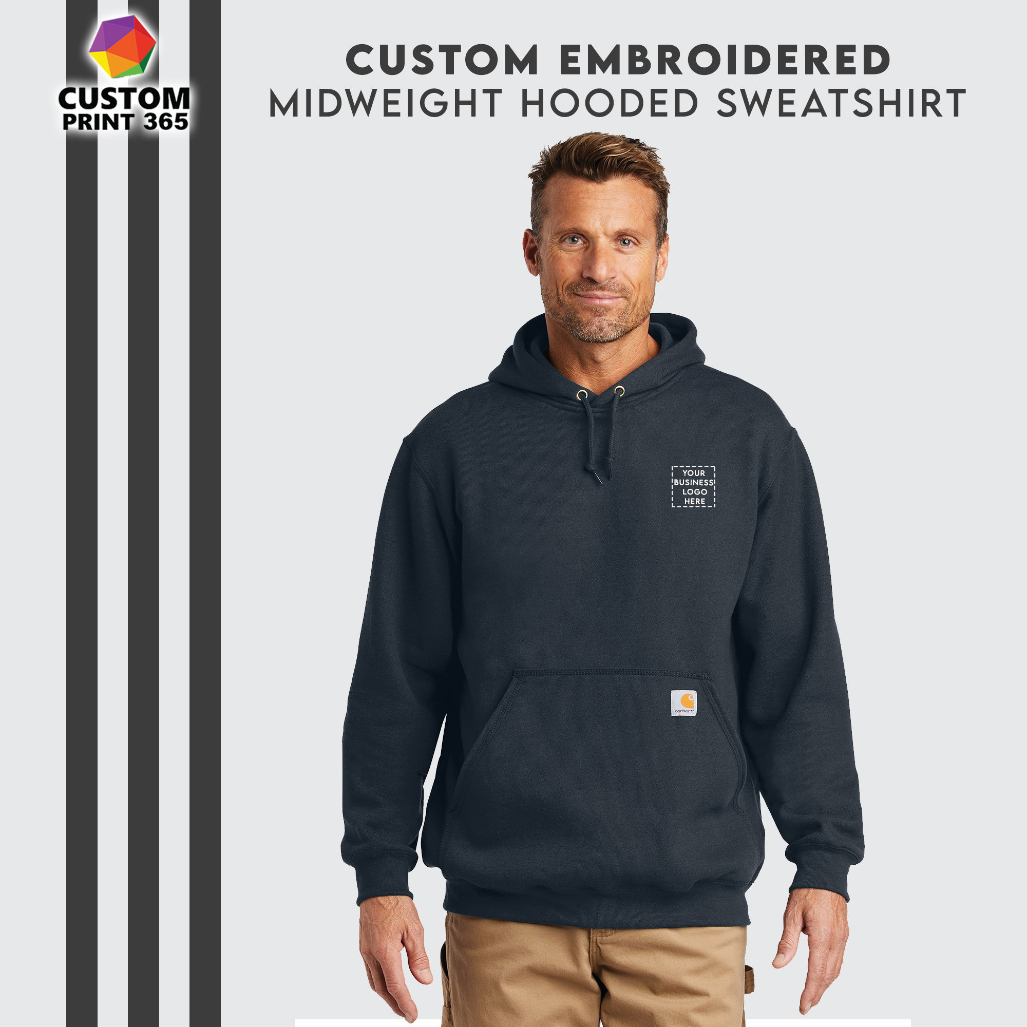 Sweatsuit Hoodie - Monogram Embroidered – BLACK PAPER STREETWEAR