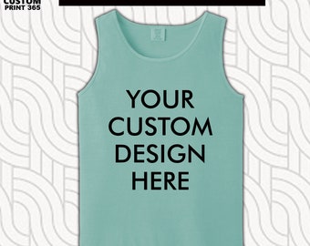 Unisex Ring Spun Tank Tops |Custom Printing |Personalized Design/Text |Customizable Summer Gifts |Workout Tanks |Customize Vest Jersey |9360