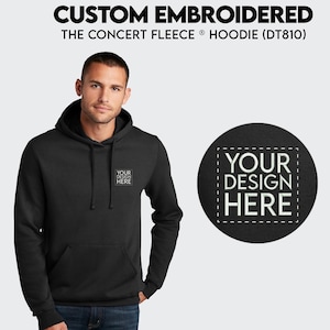 Custom Embroidered Fleece Hoodie: Personalized Logo Design