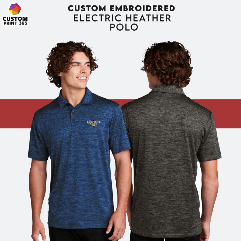 Custom Embroidered T Shirts Polo Logo Embroidered Custom Polo Etsy