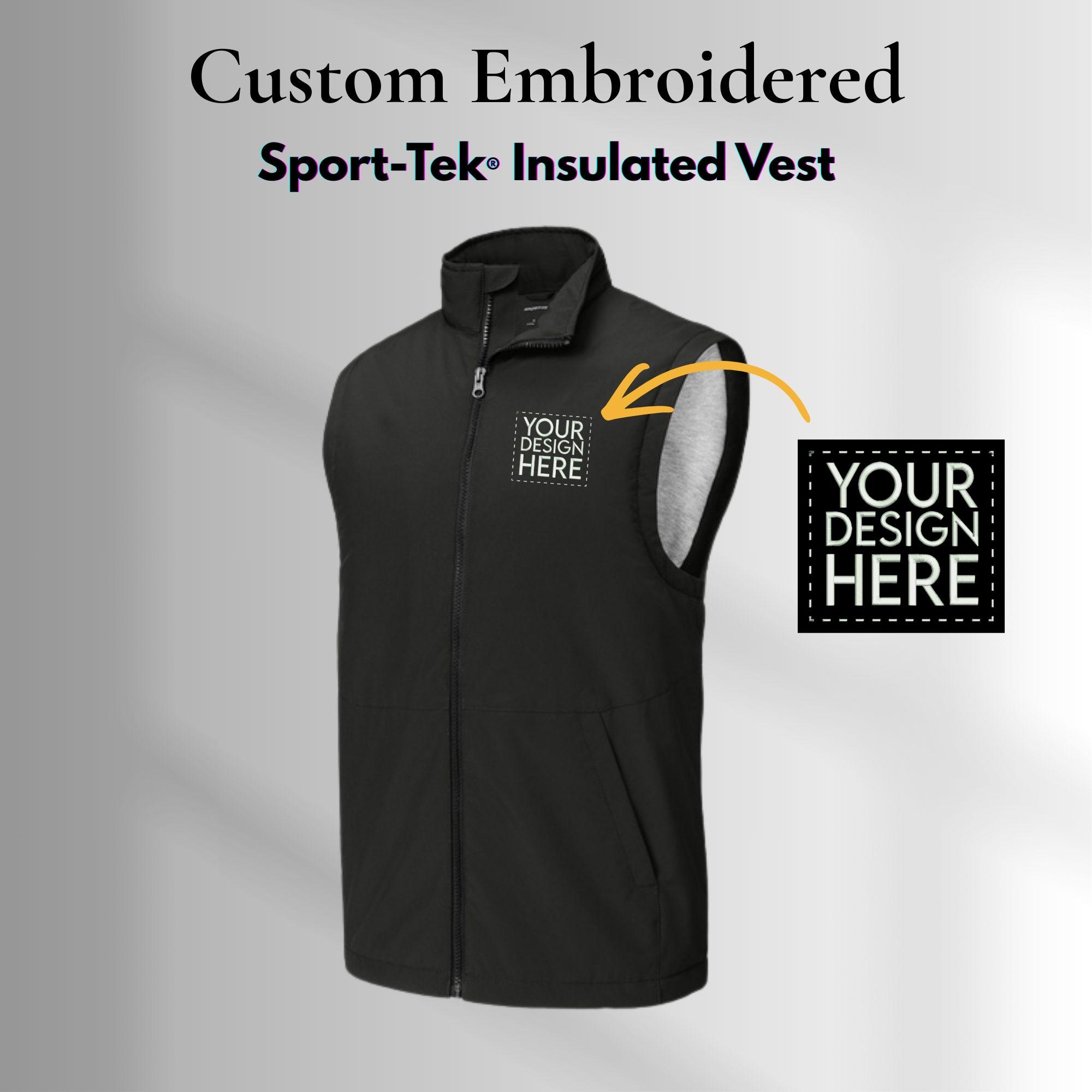 Custom Sport Tek Insulated Vest for Men: Custom Logo Branding
