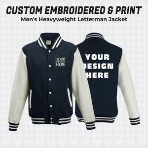 Custom Letterman Jacket, Custom Jacket, Custom Varsity Jacket, Print On Demand Jacket, Custom Logo Design Jacket Men, Embroidered Jacket