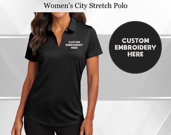 Port Authority® Women's Stretch Polo - Custom Embroidered Shirt