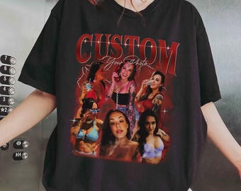 Custom Girlfriend Shirt, Boyfriend Comfort Colors Shirt, Face Shirt, Bachelorette Surprise, Personalized Birthday Bootleg Gift