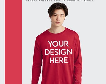 Jerzees Custom Long Sleeve T-Shirt: Moisture Wicking Polyester Team Shirt