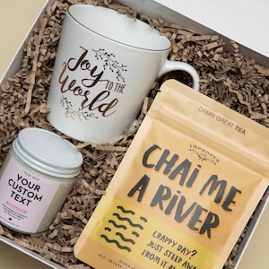Christmas Gift Box Personalized Candle Gift Holiday Present Her Birthday Gift Custom Candle Gift Set Her Personalized Candle Tea Mug Gift