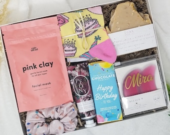 Personalized Birthday Gift For Her Women Birthday Care Package Her Birthday Gift Basket 21st Birthday Gift Personalized Birthday Gift Box