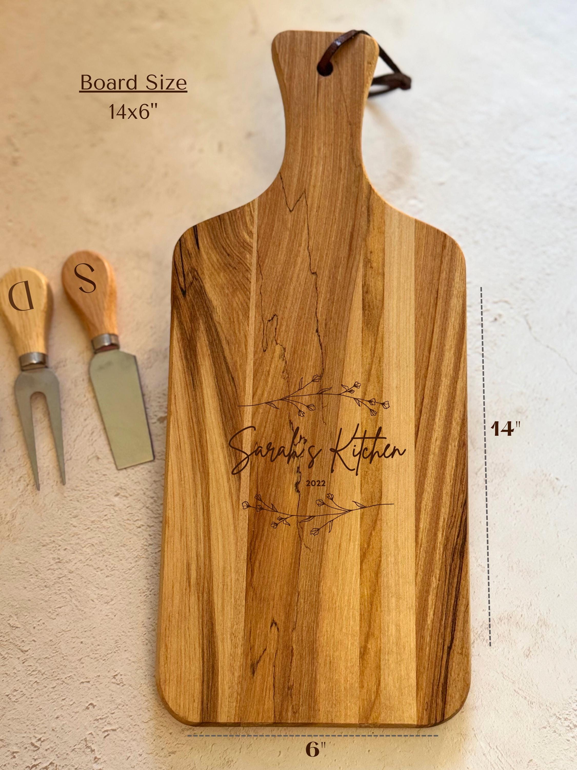 Unique Personalized Wedding Gift Engraved Cutting Board for Anniversary Present with Logo Family Gift for Housewarming Cooking Board Kitchen