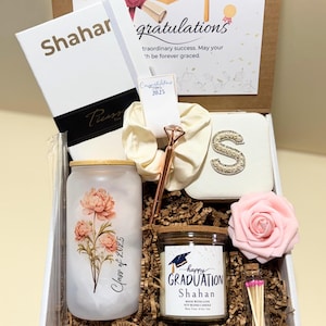 Personalized Graduation Gift Box 2025 Custom Grad Gift for Her or Him Class Of 2025 Unique High School Gift College Graduation Keepsake Set