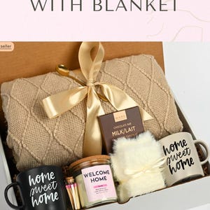 Realtor Closing Gift Basket New Home Gift For Couple Gift Box With Blanket Housewarming Gift For Family Corporate Holiday Gifts For Clients imagen 10