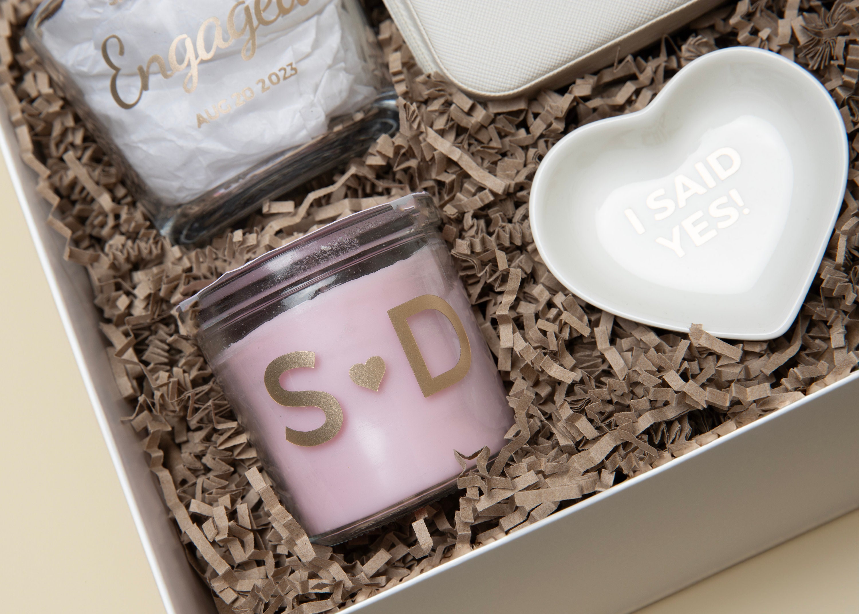 Custom Engagement Gift Box Bride to Be Wedding Gift Bridal Wedding Care ...