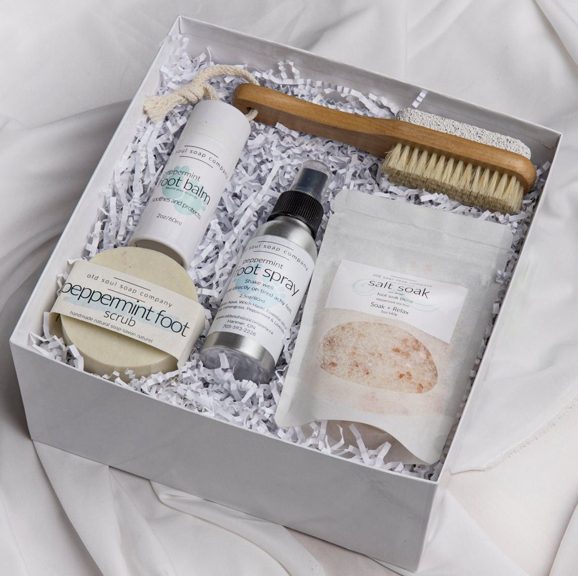 Foot Care Package Pedi Set Her Wellness Gift Stress Relief Gift Basket Self Care Gift Box Wellness Gift Set For Him and Her Relaxation Gift