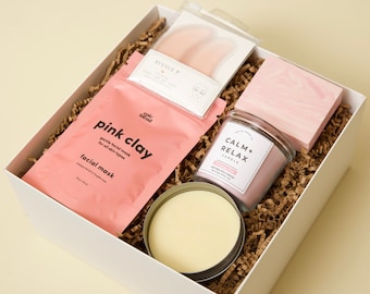 Birthday Gift Care Package Friend Bath Gift Set Self Care Gift Box Her Birthday Gift Spa Gift Set Personalized Candle Gift Relaxation Gifts