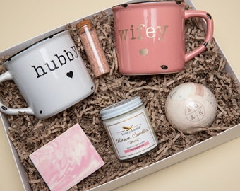 Couple Spa Gift Box Care Package Couple Gifts Husband Wife Anniversary Gift Bride Groom Gift Basket Wedding Gift Box Her Personalized Gift